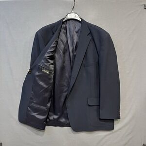 Vintage Orvis Sport Coat Mens 54R Blue Wool Blend Jacket Blazer Made In USA